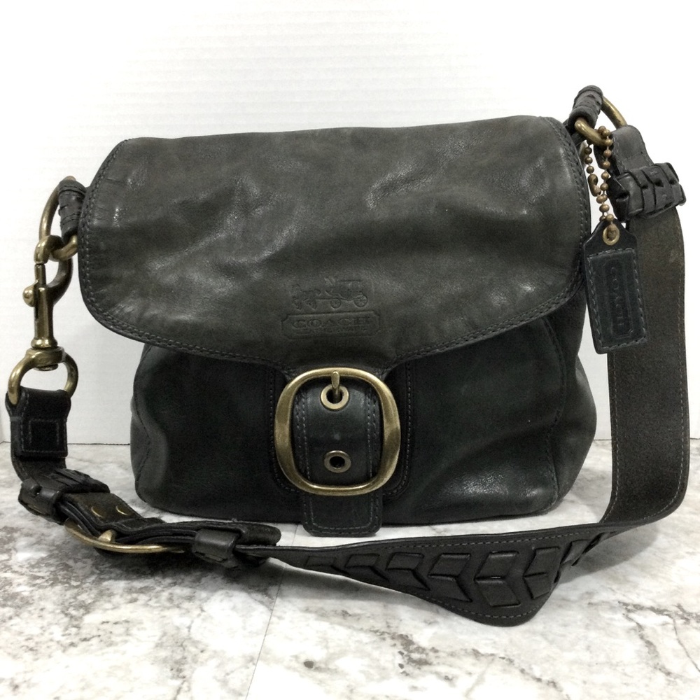 Coach Legacy Forest Green Vachetta Leather Bleecker B… Gem